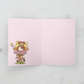 Birthday Ballerina Karte (Innenseite)