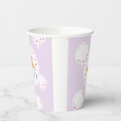 Birthday Ballons anpassbare Papiertassen lilac Pappbecher (Links)