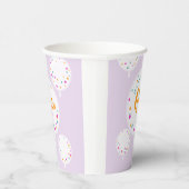 Birthday Ballons anpassbare Papiertassen lilac Pappbecher (Rechts)