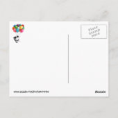 Birthday Ballons Panda Bear Postkarte (Rückseite)