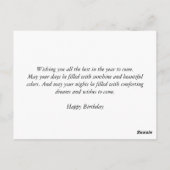 Birthday Ballons Postkarte (Rückseite)