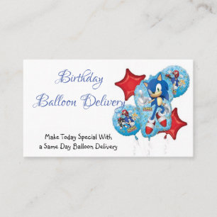 Birthday Balloon Delivery Business Card Visitenkarte