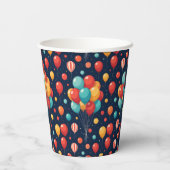 Birthday Balloon Design Pappbecher (Rückseite)