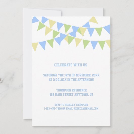 Birthday Balloon Einladung (Vorderseite)