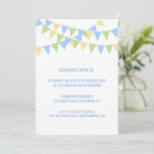 Birthday Balloon Einladung (Stehend Vorderseite)