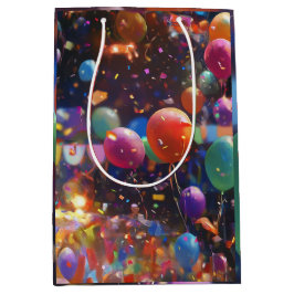 Birthday Balloon Geschenktasche Mittlere Geschenktüte