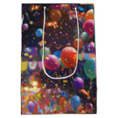 Birthday Balloon Geschenktasche Mittlere Geschenktüte (Rückseite)