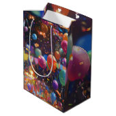 Birthday Balloon Geschenktasche Mittlere Geschenktüte (Rückseite Schrägansicht)
