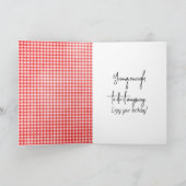 Birthday Balloon Gesicht für ältere Menschen Karte (Innenseite)