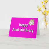 Birthday Balloon mit Hair Karte (Gelbe Blume)