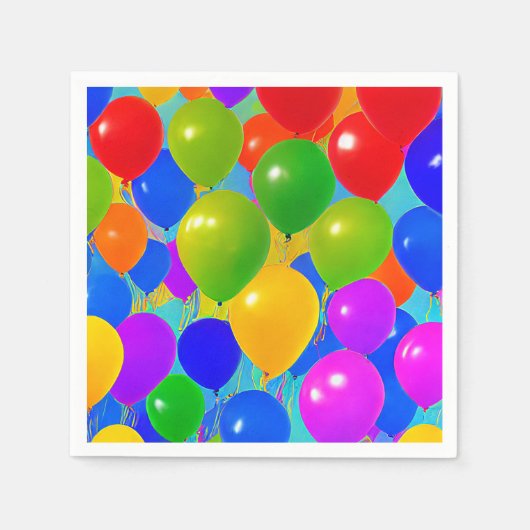 Birthday Balloon Napkins Serviette (Vorderseite)