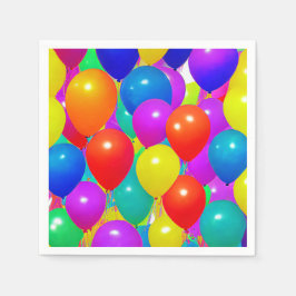 Birthday Balloon Napkins Serviette