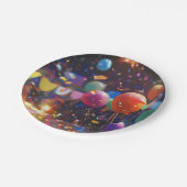 Birthday Balloon Paper Bowl Pappteller (Schrägansicht)