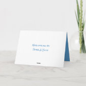 Birthday Balloon Wassercolor Personalisiert Happy Karte (Rückseite)