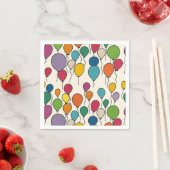 Birthday Balloon Watercolor Serviette (Beispiel)