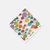 Birthday Balloon Watercolor Serviette (Ecke)