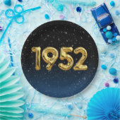 Birthday Balloons 1952 in Stars Pappteller (Party)