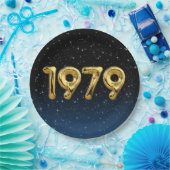 Birthday Balloons 1979 in Stars Pappteller (Party)