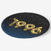 Birthday Balloons 1996 in Stars Paper Plate Pappteller (Schrägansicht)