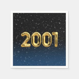 Birthday Balloons 2001 in Stars Serviette