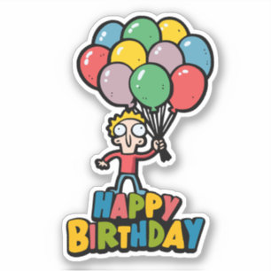 Birthday Balloons Aufkleber