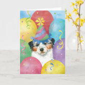 Birthday Balloons Aussie Karte (Gelbe Blume)