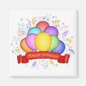 Birthday Balloons & Banner Magnet (Vorne)