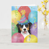 Birthday Balloons Berner Card Karte (Gelbe Blume)