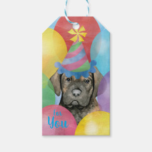 Birthday Balloons Cane Corso Gift Tags Geschenkanhänger