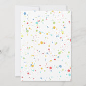 Birthday Balloons Confetti Modernes Party Niedlich Einladung (Rückseite)