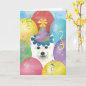 Birthday Balloons Eskie Karte (Gelbe Blume)