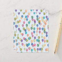 Birthday Balloons farbenfrohe Scrapbook Paper