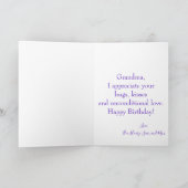 Birthday Balloons für Oma-Foto Karte (Innenseite)