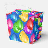 Birthday Balloons Gefallen Box Geschenkschachtel (Rückseite)