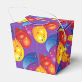 Birthday Balloons Gefallen Box Geschenkschachtel (Rückseite)
