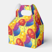 Birthday Balloons Gefallen Box Geschenkschachtel (Rückseite)