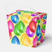 Birthday Balloons Gefallen Box Geschenkschachtel (Rückseite)