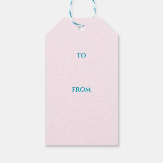 Birthday Balloons Geschenkanhänger (Rückseite)