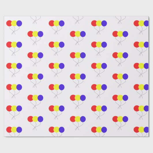 Birthday Balloons Geschenkpapier (Flach)