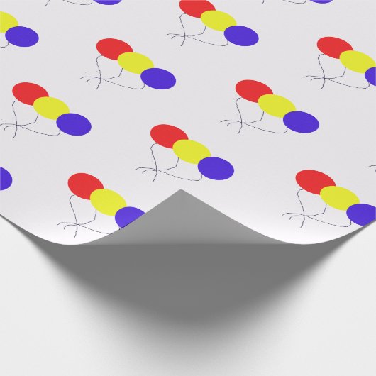 Birthday Balloons Geschenkpapier (Ecke)