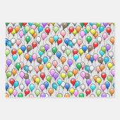 Birthday Balloons Geschenkpapier Set (Vorderseite)