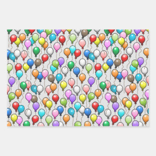 Birthday Balloons Geschenkpapier Set