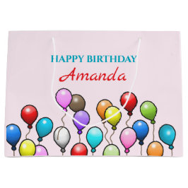 Birthday Balloons Große Geschenktüte