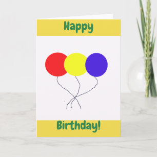 Birthday Balloons Karte