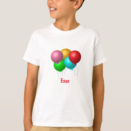 Birthday Balloons mit Namen T-Shirt