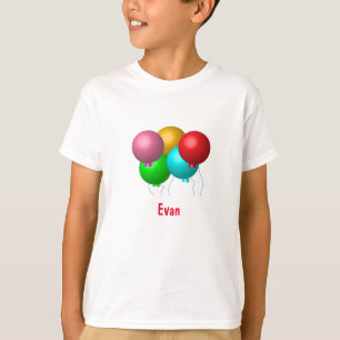 Birthday Balloons mit Namen T-Shirt