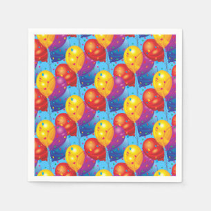 Birthday Balloons Paper Napkins Serviette