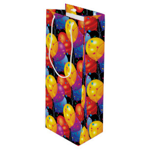 Birthday Balloons Papier Geschenktasche Geschenktüte Für Weinflaschen