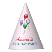 Birthday Balloons Partyhütchen (Vorderseite)