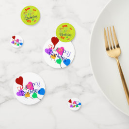 Birthday Balloons Personalisiert Confetti Konfetti